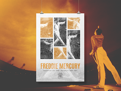 RIP Freddie Mercury | tribute poster