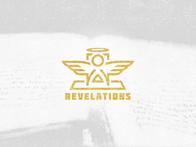 REVELATIONS angel biblical freelance lineart logo logo design logo designer monkeymark religion revelations