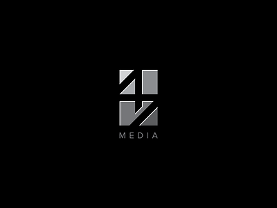 Modern geometric logo for 47 MEDIA