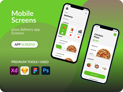 Pizza delivery app Design 3d app app flow branding design graphic design landing page mobileapp mockup motion graphics ui uidesign uiux user experience