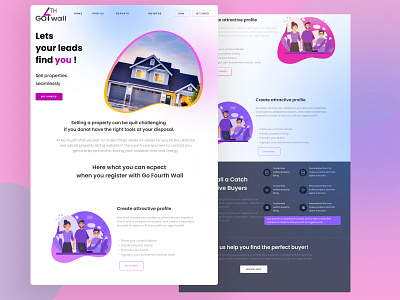 Landing page Design / lets your leads find you ! 3d animation app app flow branding design digitalmarketing ecommerce graphic design illustration landing page logo mockups motion graphics ui uiux user experience user interface webflow website