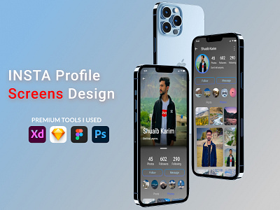 Profile screens design 3d animation app app design branding design flow graphic design illustration logo motion graphics ui uiux user experience user interface user persona vector