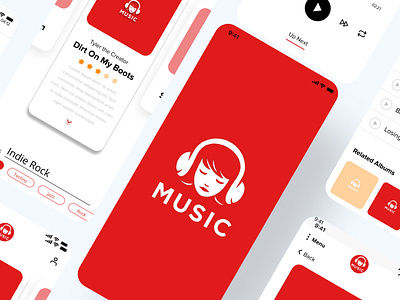 Music App 3d animation app apps branding dashboard design flow graphic design ios iphone logo mobileapp motion graphics persona prototype ui userexperience userinterface ux