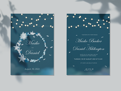 Wedding invitation design app branding design graphic design illustration invitation logo rustic typography vector watercolor wedding