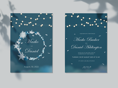 Wedding invitation design