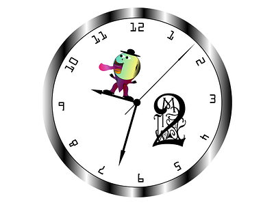 Funny Cartoon Clock 2d 2d art 3d ai animation app arts artwork branding clock design funny clock graphic design illustration logo motion graphics time ui