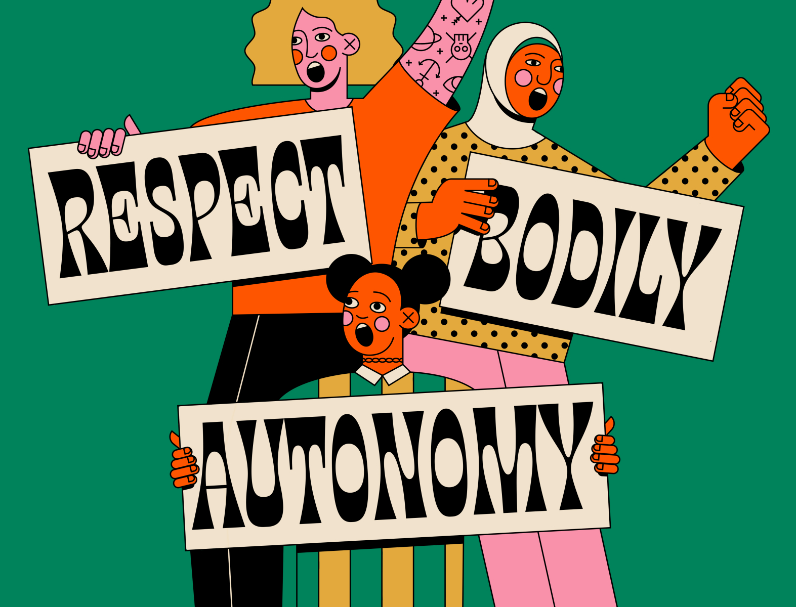 Respect Bodily Autonomy by Ryan Brewster on Dribbble