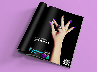 Undercover Colors - print ad concept advertising awareness branding date rape nail polish poster print ad publication saam sexual assault undercover colors