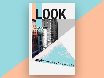 LOOK inspiration look poster poster design print typography