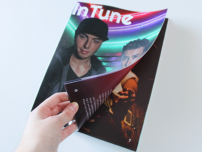 InTune magazine artists bands concept cover emblem3 magazine music musicians publication design