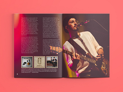 Heffron Drive spread 2 heffron drive layout magazine music print publication spread