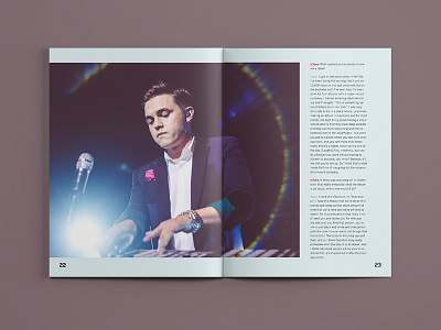 Jesse McCartney second spread jesse mccartney layout magazine music print publication spread