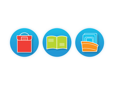 Web icons books classroom education icon set icons organization school vector