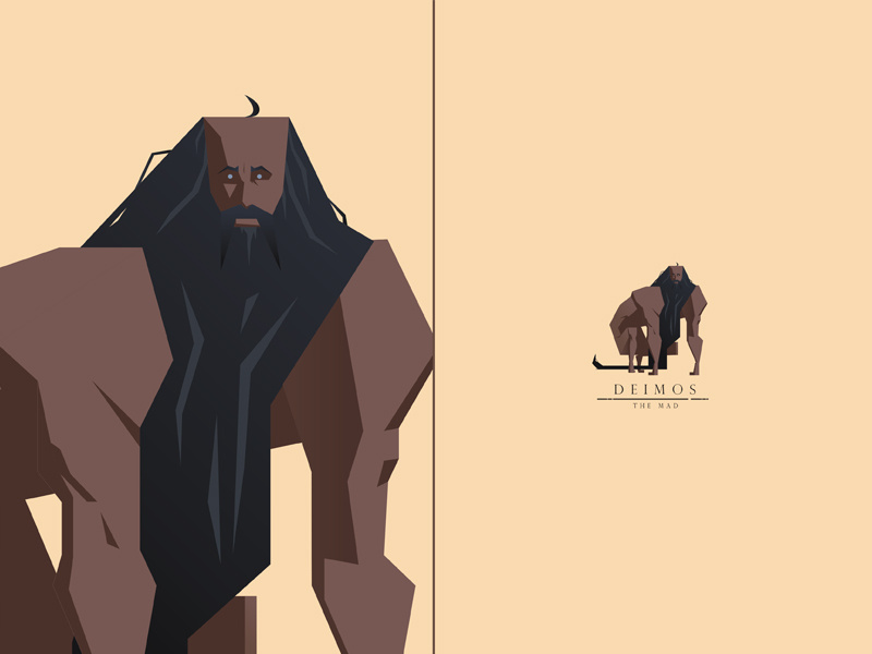 Deimos, the Mad beast madman swordandsandal characterdesign