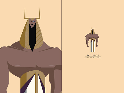 Deimos, King of Highwall characterdesign king swordandsandal tyrant