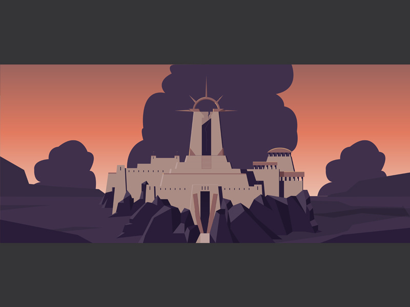 Ruins of Highwall ruins highwall temple city swordandsandal environmentdesign