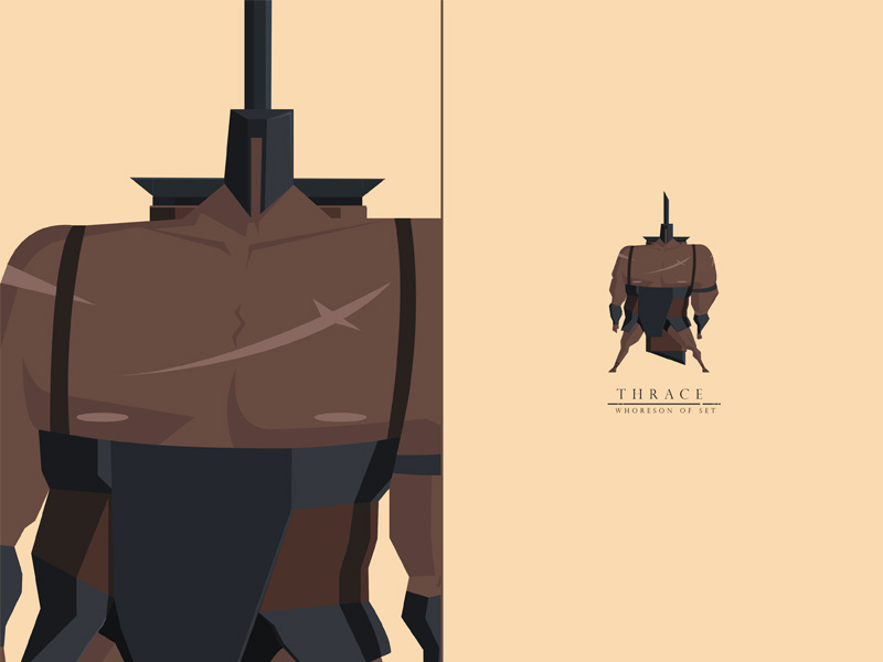 Thrace, Whoreson of Set brute warrior highwall swordandsandal characterdesign