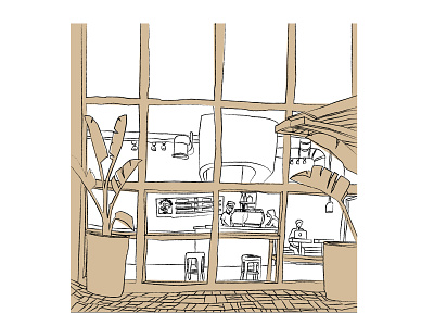 Coffee Shop Sketch 3