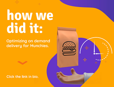 Optimizing On Demand Delivery Blog Design 3d branding graphic design logo ui