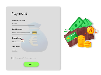 Credit card Payment Page design begginer dailyui design figma figma design payment transfer ui