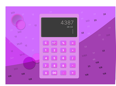 Calculator UI begginer daily project dailyui figma figma tool self learning ui design uiux vector