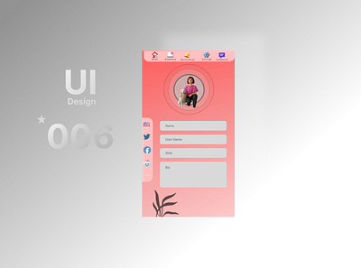 Profile Page Design Design UI | Day 006 begginer daily project daily ui design dailyui design figma figma tool profile page design ui