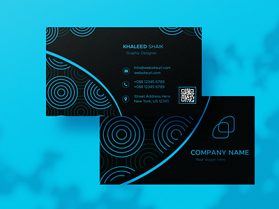 Minimal black Business card branding business card design ui