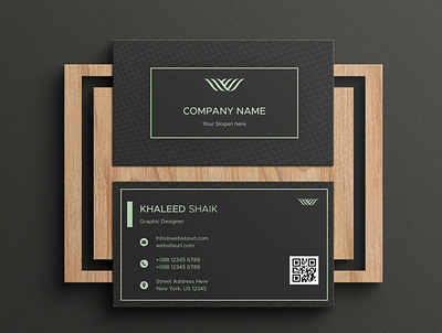 Black Business card branding business card design figma illustration logo typography ui ux vector
