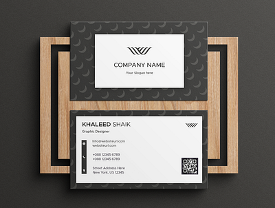 Minimal pattern Business card branding business card design figma graphic design illustration logo typography ui ux vector