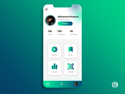 Profile page UI #dailyuichallenge branding dailyuichallenge design figma ui ux