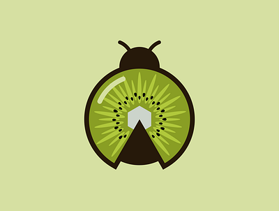 Kiwi Ladybug Logo logos