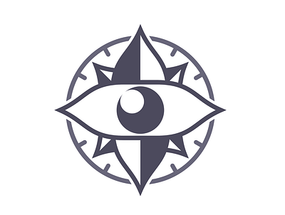 Eye & Compass Logo lines
