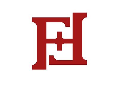 Ambigram HF or FH Medical Logo