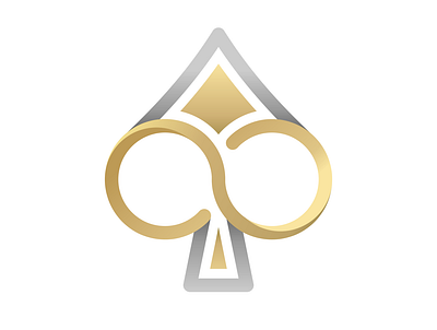 Infinite Spade Logo card casino club golden infinite infinity logo logos silver spade symbol unlimited