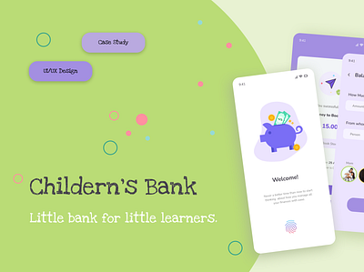 Children's Banking App app design ui ux