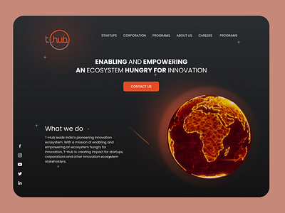 T-Hub web design