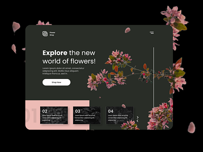 Flower - Web design ui website