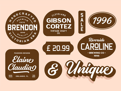 Badge Design badge branding design font font design graphic design logo logotype type typeface vintage