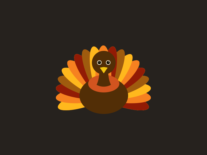 Turkey Spinner animated animation gif loader spinner thanksgiving turkey web