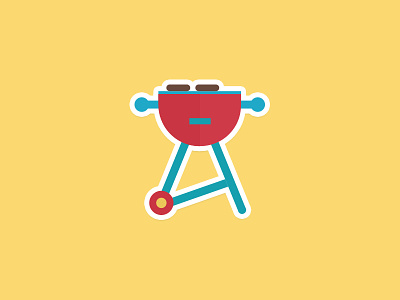 Summer is for grilling bbq grill stickermule summer