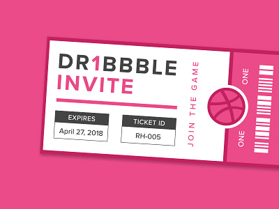 Dribbble Invite draft dribbble invite giveaway invitation invite shot ticket