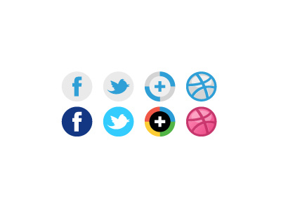 Social Sprite dribbble facebook google icon social sprite twitter web