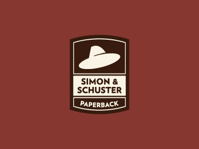 Simon and Schuster book crest hat logo