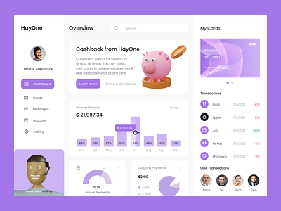 Finance - Dashboard - HayOne