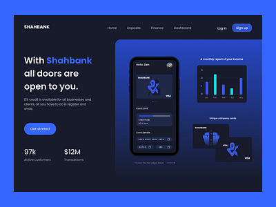 SHAHBANK-Your dream bank! application balance bank bank card credit card design finance app graphic design invesment logo money payment transactions transfer ui wallet
