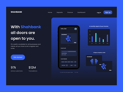 SHAHBANK-Your dream bank! application balance bank bank card credit card design finance app graphic design invesment logo money payment transactions transfer ui wallet