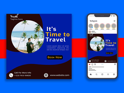 TRAVEL SOCIAL MEDIA INSTAGRAM POST DESIGN advertisement