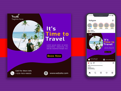 TRAVEL SOCIAL MEDIA INSTAGRAM POST DESIGN feed