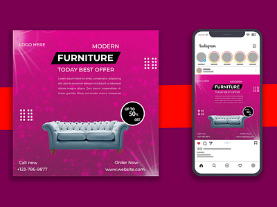 FURNITURE SOCIAL MEDIA POST DESIGN feed