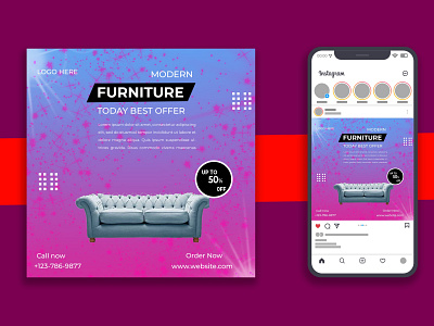 FURNITURE SOCIAL MEDIA POST DESIGN feed